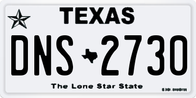 TX license plate DNS2730