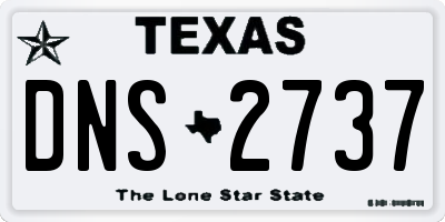 TX license plate DNS2737