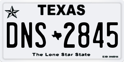 TX license plate DNS2845