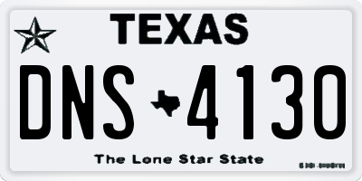 TX license plate DNS4130