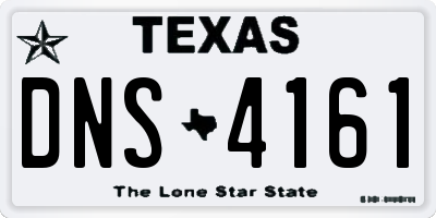 TX license plate DNS4161