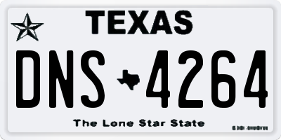 TX license plate DNS4264