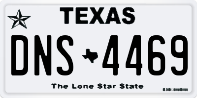 TX license plate DNS4469