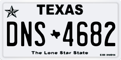 TX license plate DNS4682