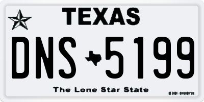 TX license plate DNS5199