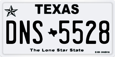 TX license plate DNS5528