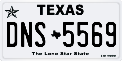 TX license plate DNS5569