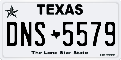 TX license plate DNS5579