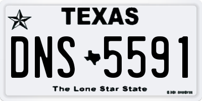 TX license plate DNS5591