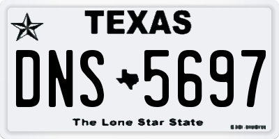 TX license plate DNS5697