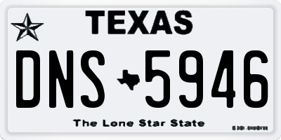 TX license plate DNS5946