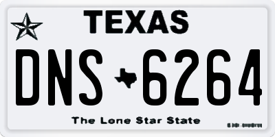 TX license plate DNS6264