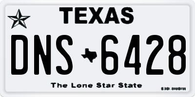 TX license plate DNS6428