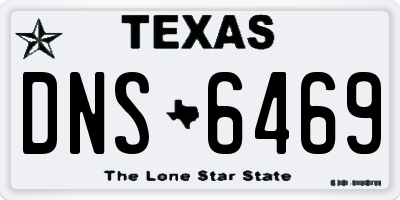 TX license plate DNS6469