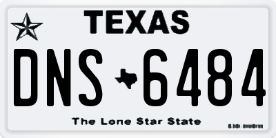 TX license plate DNS6484