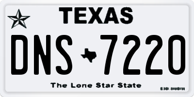 TX license plate DNS7220