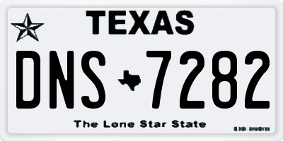 TX license plate DNS7282