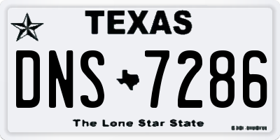 TX license plate DNS7286