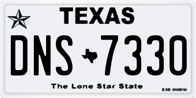 TX license plate DNS7330