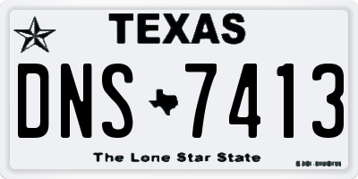 TX license plate DNS7413
