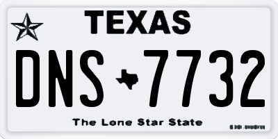 TX license plate DNS7732