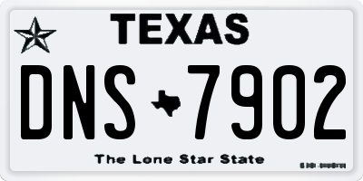 TX license plate DNS7902