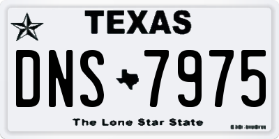 TX license plate DNS7975