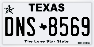 TX license plate DNS8569