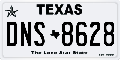 TX license plate DNS8628