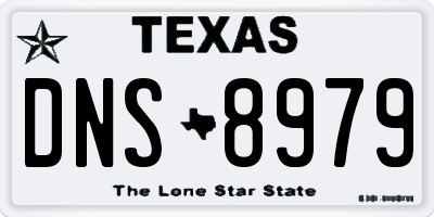 TX license plate DNS8979