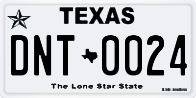 TX license plate DNT0024
