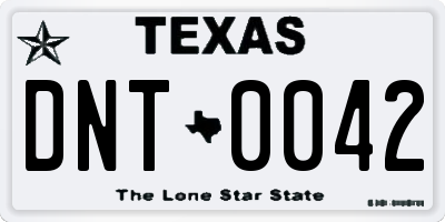 TX license plate DNT0042