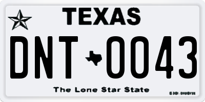 TX license plate DNT0043