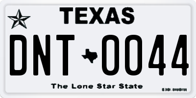 TX license plate DNT0044