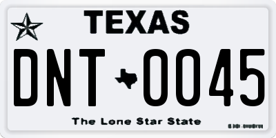 TX license plate DNT0045