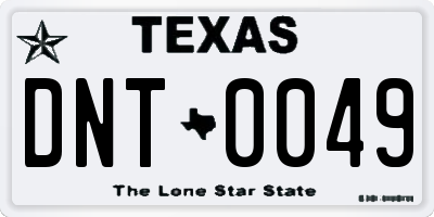 TX license plate DNT0049