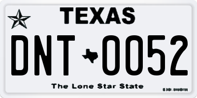 TX license plate DNT0052