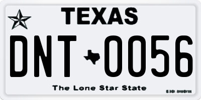 TX license plate DNT0056