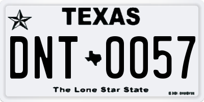 TX license plate DNT0057