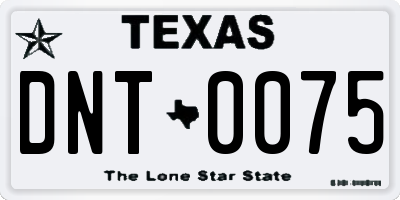 TX license plate DNT0075
