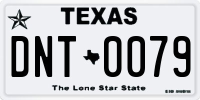 TX license plate DNT0079