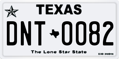 TX license plate DNT0082