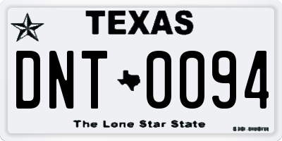 TX license plate DNT0094