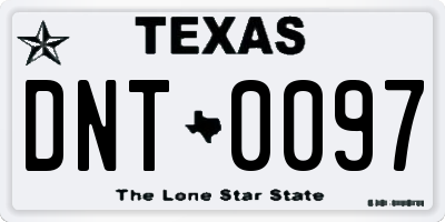 TX license plate DNT0097