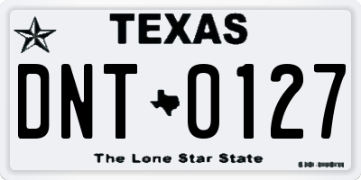 TX license plate DNT0127