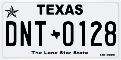 TX license plate DNT0128