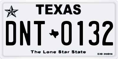 TX license plate DNT0132