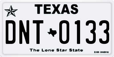 TX license plate DNT0133