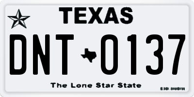 TX license plate DNT0137