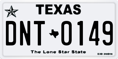 TX license plate DNT0149